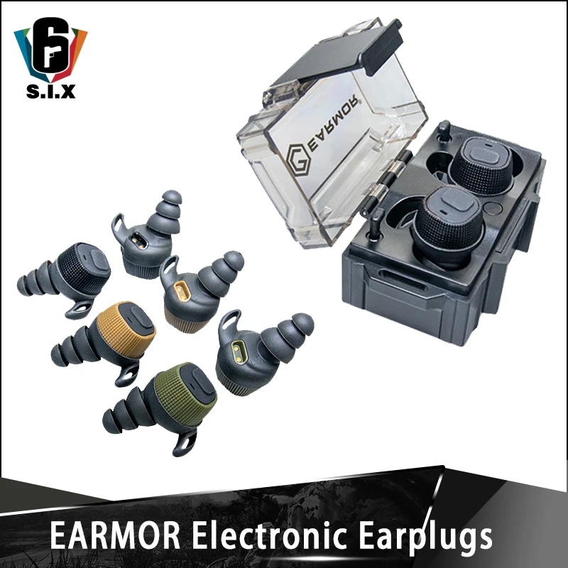 

OPSMEN Earmor NEW ITEM Tactical Communication Pickup Noise Reduction headphones earplugs M20 Beta Electronic Earplug Black