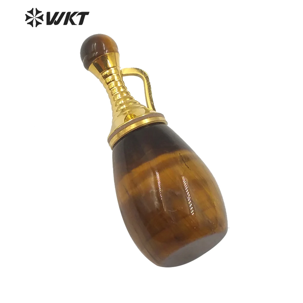 

WT-P1496 WKT Новинка! Натуральный камень подвеска флакон духов кулон Женская мода Маленькая подвеска в виде бутылочки парфюма ювелирные изделия