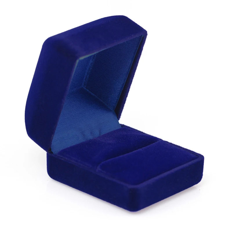 Квадратная бархатная шкатулка для колец чехол ювелирных изделий серьги Женский
