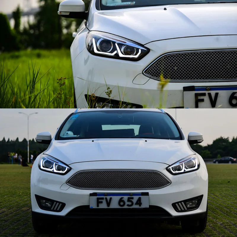 Передняя фара в сборе для Ford Focus 2015 2016 2017 2018 левая правая со светодиодный Ной