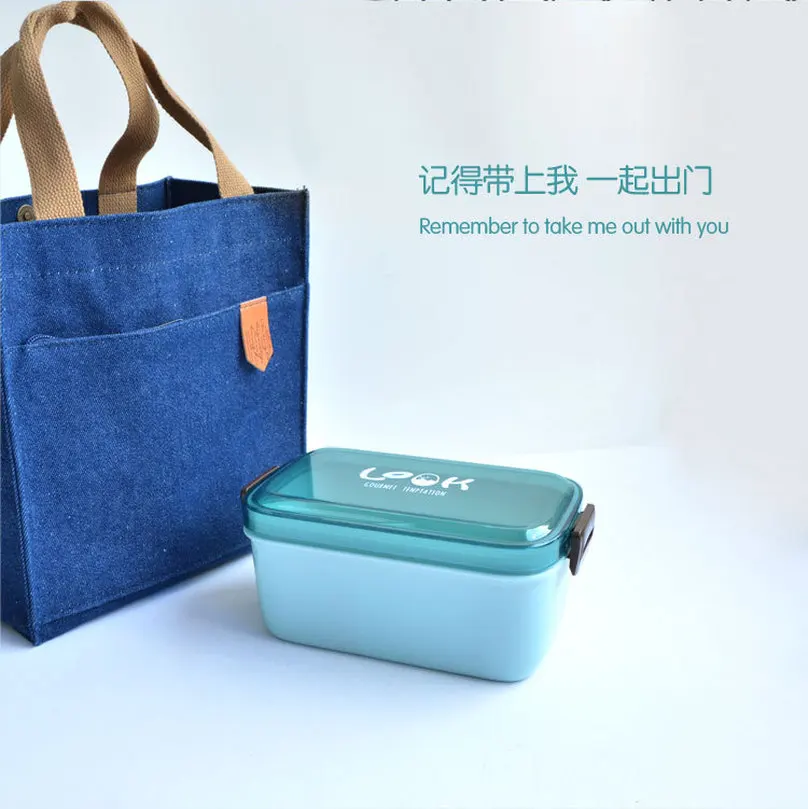 Простой Прозрачный Ланч бокс с подогревом пищевой контейнер для микроволновой