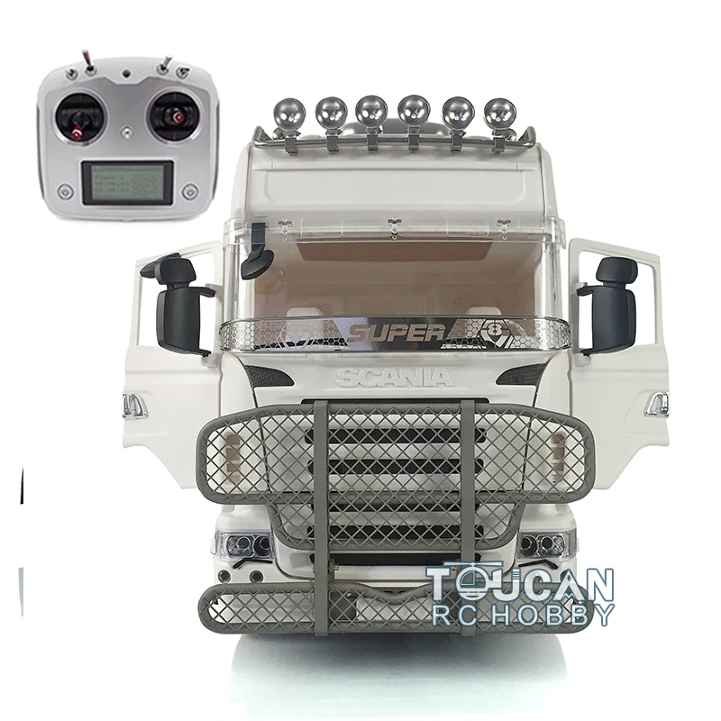 

1/14 Radio Controlled Toys 8x8 LESU Metal Chassis Hercules Cab Rack Radio Light Sound for Scania RC Tractor Truck THZH0977-SMT3