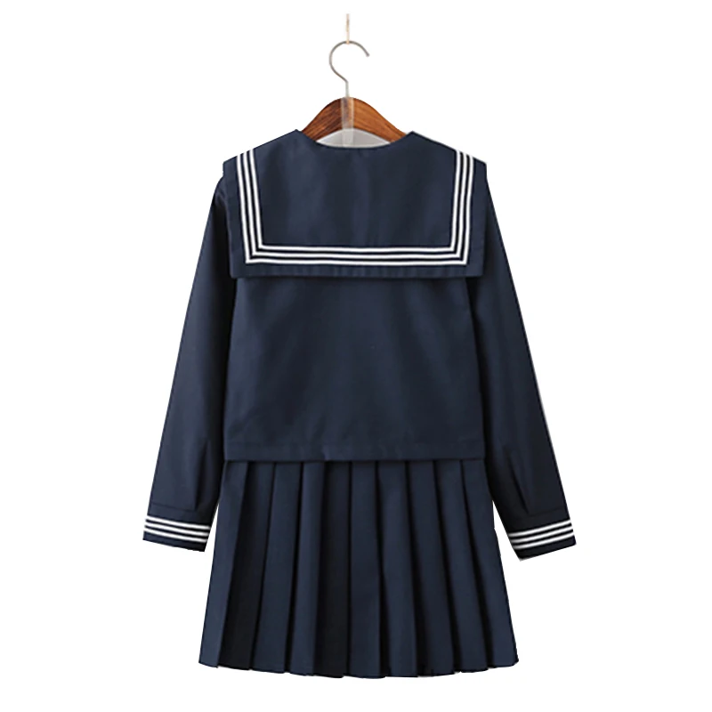 Новинка 2021 Матросская униформа темно синяя школьная для выступлений