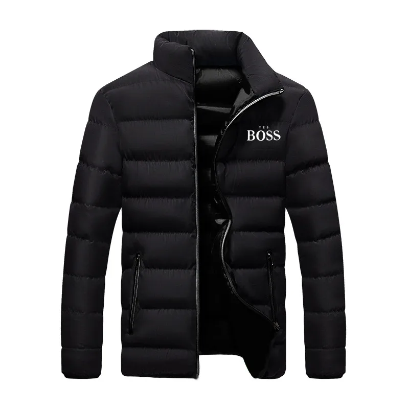 

2021 New Boss Fashion Autumn And Winter Jacket Windproof Coat Cotton Thick Clothes Men Outerwear Ropa Hombre Jacket Youth M-4XL