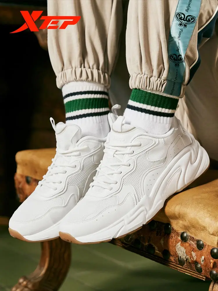 Xtep Для мужчин Повседневное обуви Водонепроницаемый громоздкие кроссовки