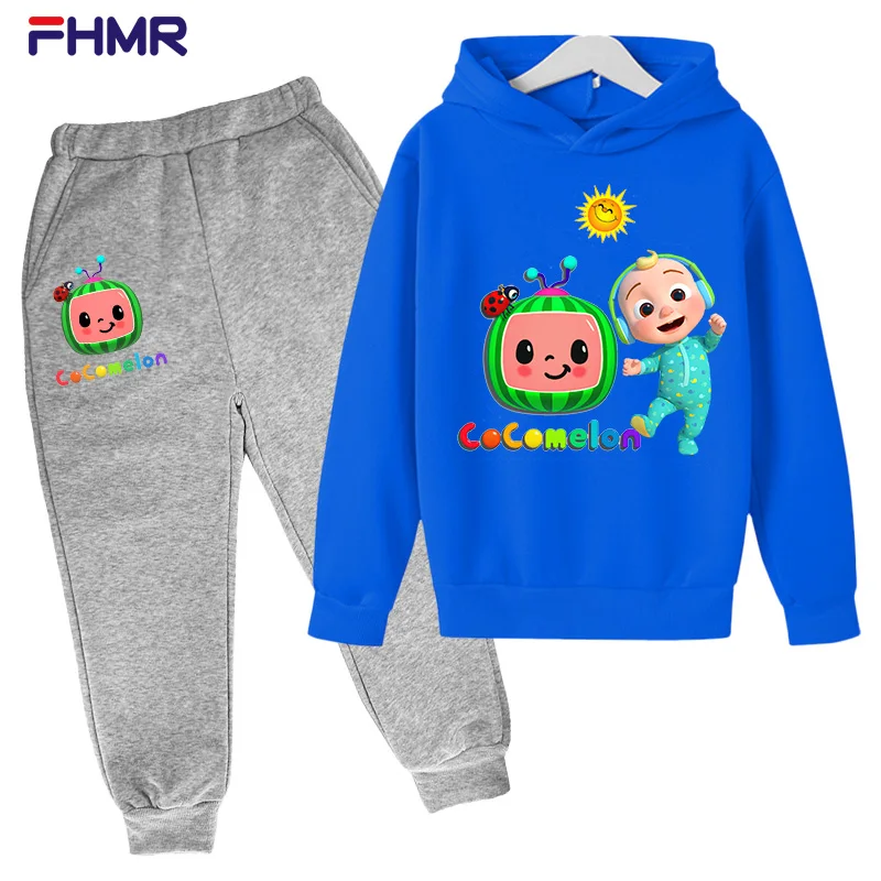 

2 шт./упаковка, свитер с капюшоном и брюки с принтом арбуза