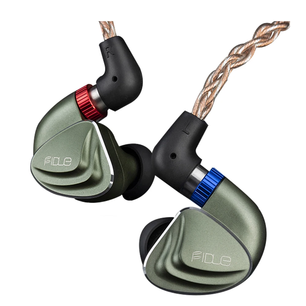 Fidue Sirius MKII In-Ear Earphones Wired HiFi Monitor Line Type Detachable 2.5mm Connectors Hybrid Technology For Mobile Phone |