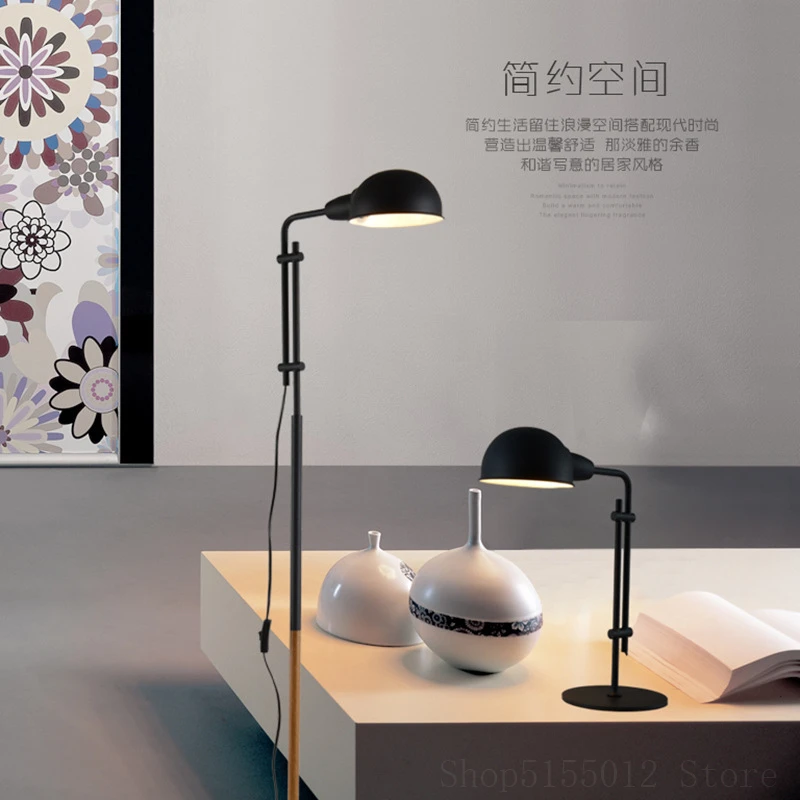 

Modern Minimalist Black Table Lamps for Bedroom Bedside Lamp Nordic Retro E27 Table Light for Living Room Indoor Room Deco Iron