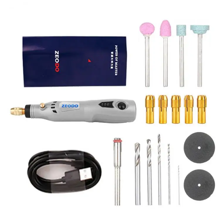 

Mini Cordless Drill Power Tools Electric Drill Grinder Grinding Accessories Set 3.7V Wireless Engraving Pen for Home DIY