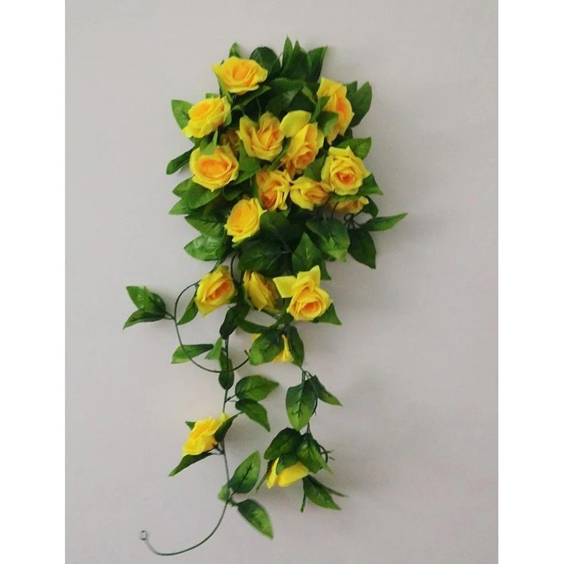 1 шт. стебли розы искусственные цветы для стены Свадебные украшения 240 см