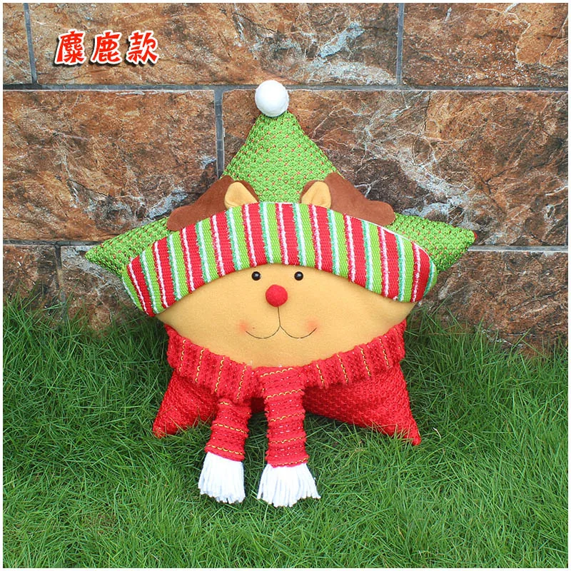 Christmas Pillows Cute Star Santa Claus Elk For Xmas New Year Home Decorative Casual Pillow Navidad Decor | Дом и сад