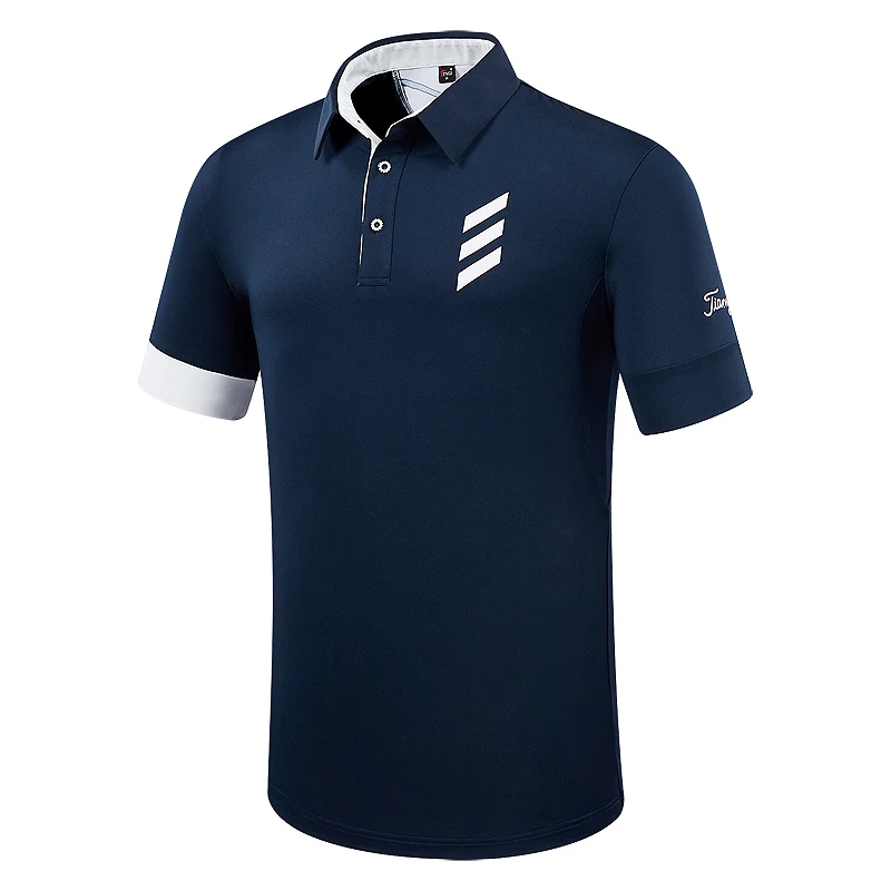 

Spring Summer Golf Wear Clothing Men Shirt Competition Sports Ball Tops Breathable Short Sleeve Quick-dry Golf Trainning T Shirt