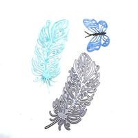 julyarts feather metal cutting dies for scrapbooking new 2021 stencil scrapbooking photo album card paper embossing craft diy