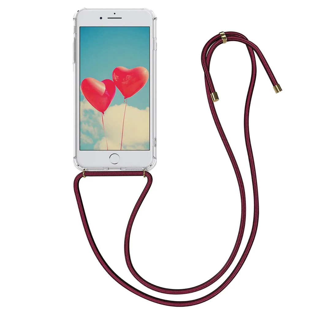 1 шт. прозрачный чехол из ТПУ с ремешком на шею и длиной 5 м|Сумки для телефона| |