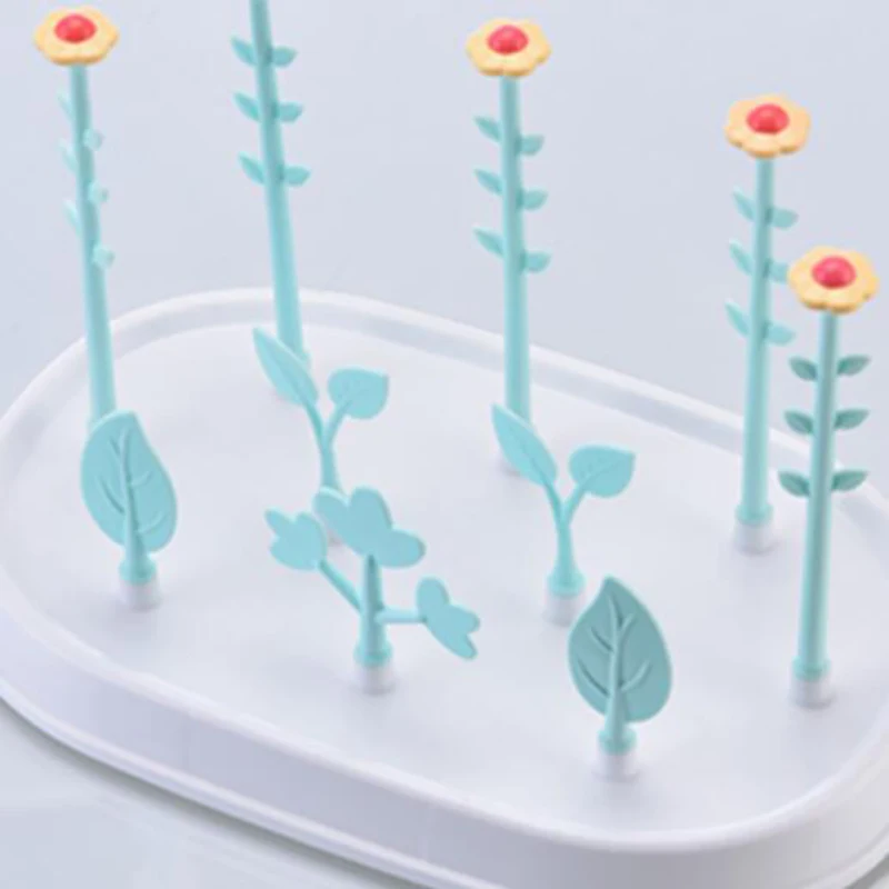 

Стеллаж для просушки бутылки младенца елка Форма для кормления держатель для детской бутылочки полезный, безопасный Материал Слива бутылк...