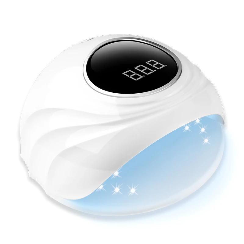 Сушилка для ногтей гелевого маникюра 120 Вт УФ-лампы всех видов геля с таймером и