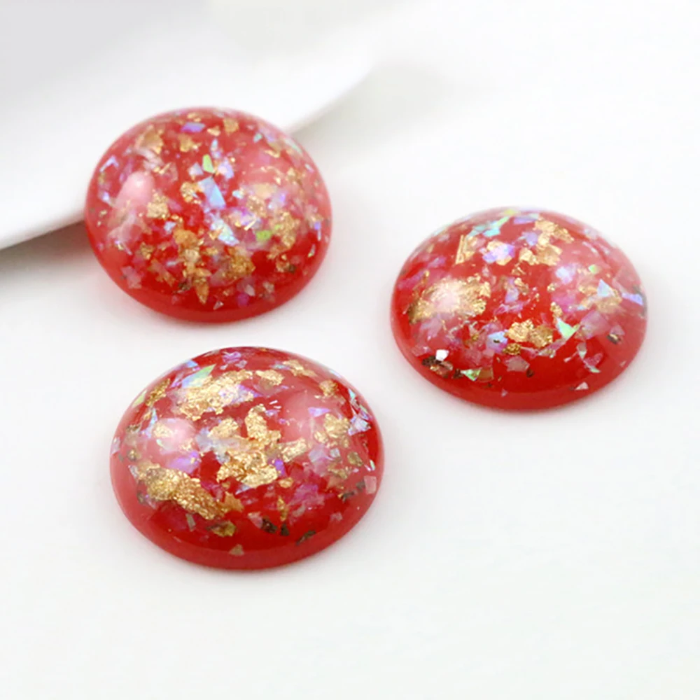 Новая мода 5 шт 25 мм 7 цветов оболочка модный стиль плоская задняя крышка Кабошоны