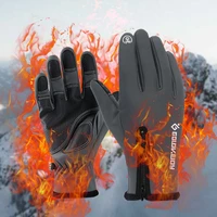 neutral outdoor winter gloves waterproof motorcycle warm pure handmade wool lining anti touch screen anti slip motorcycle riding