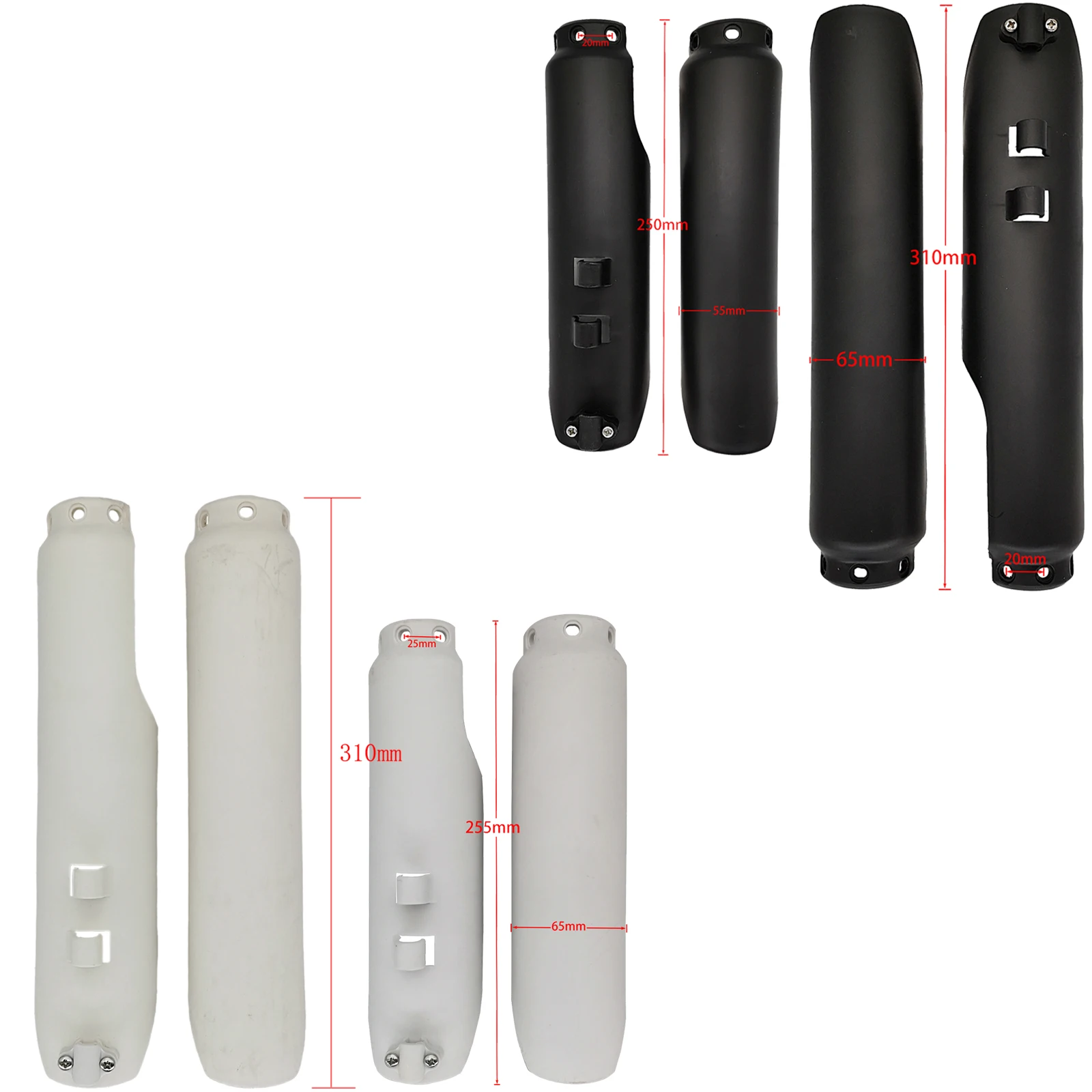 

Motorcycle Front Fork Protector Covers Fork Guards For CRF 50 70 BSE KAYO 125 140 150 160 250 cc Dit Pit Bike