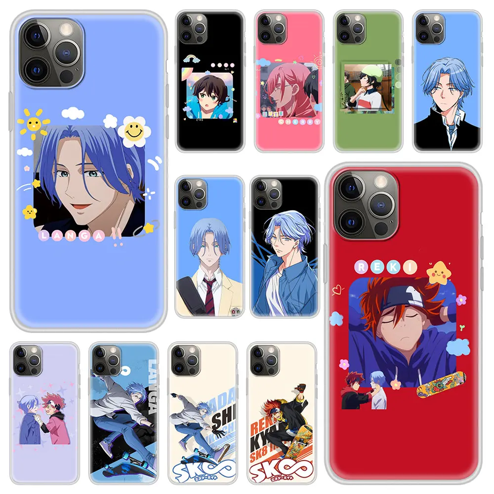 

Phone Case For iPhone 11 13 12 Pro Max Shell For iphone 12 Mini 7 8 Plus XR XS Max SE X Matte Cover SK8 the Infinity REKI Anime