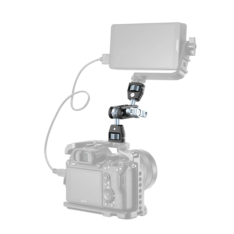 UURig R062 двойной Ballhead крепление 1/4 &quotшарнирное сочлененное Arri установочный штифт