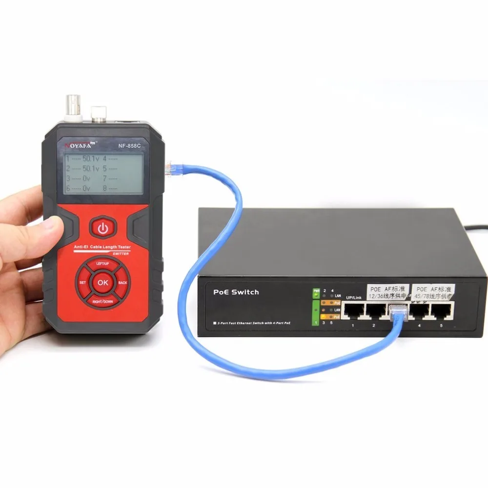 Устройство для обнаружения сетевых кабелей Noyafa портативный прибор проводов