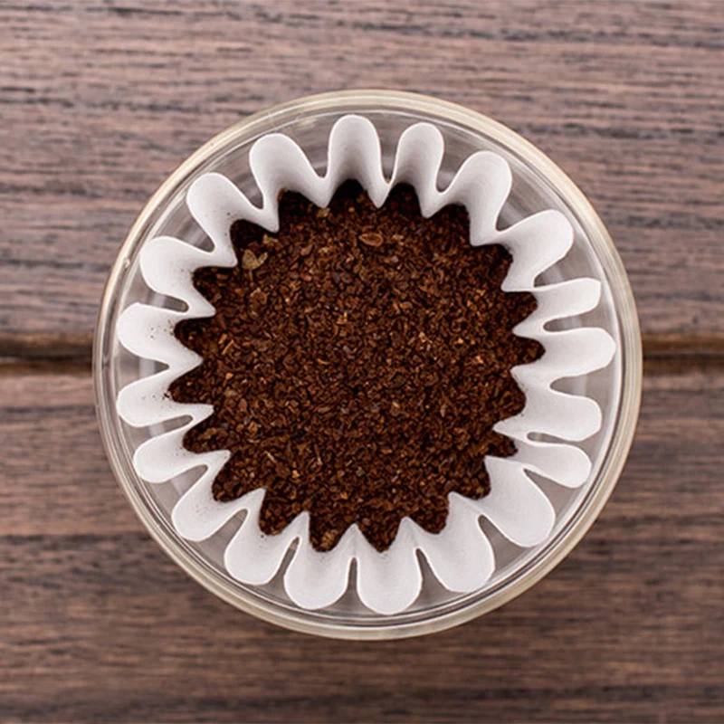 

50 Pcs Coffee Filter,1-4 Cup Basket Drip Coffee Filters,Natural Biodegradable Basket Filters Paper Unbleached for Home