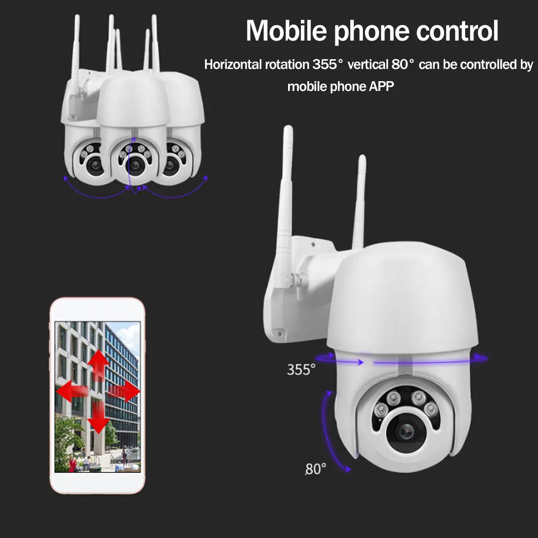 Камера беспроводная 1080P HD IP сеть Camaras 3 6 мм 2MP IR скоростная купольная Камара