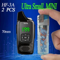 2pcs hf mini walkie talkie pmr446 cb radio station ultra small ham radio comunicador transceiver free headset walkie talkies