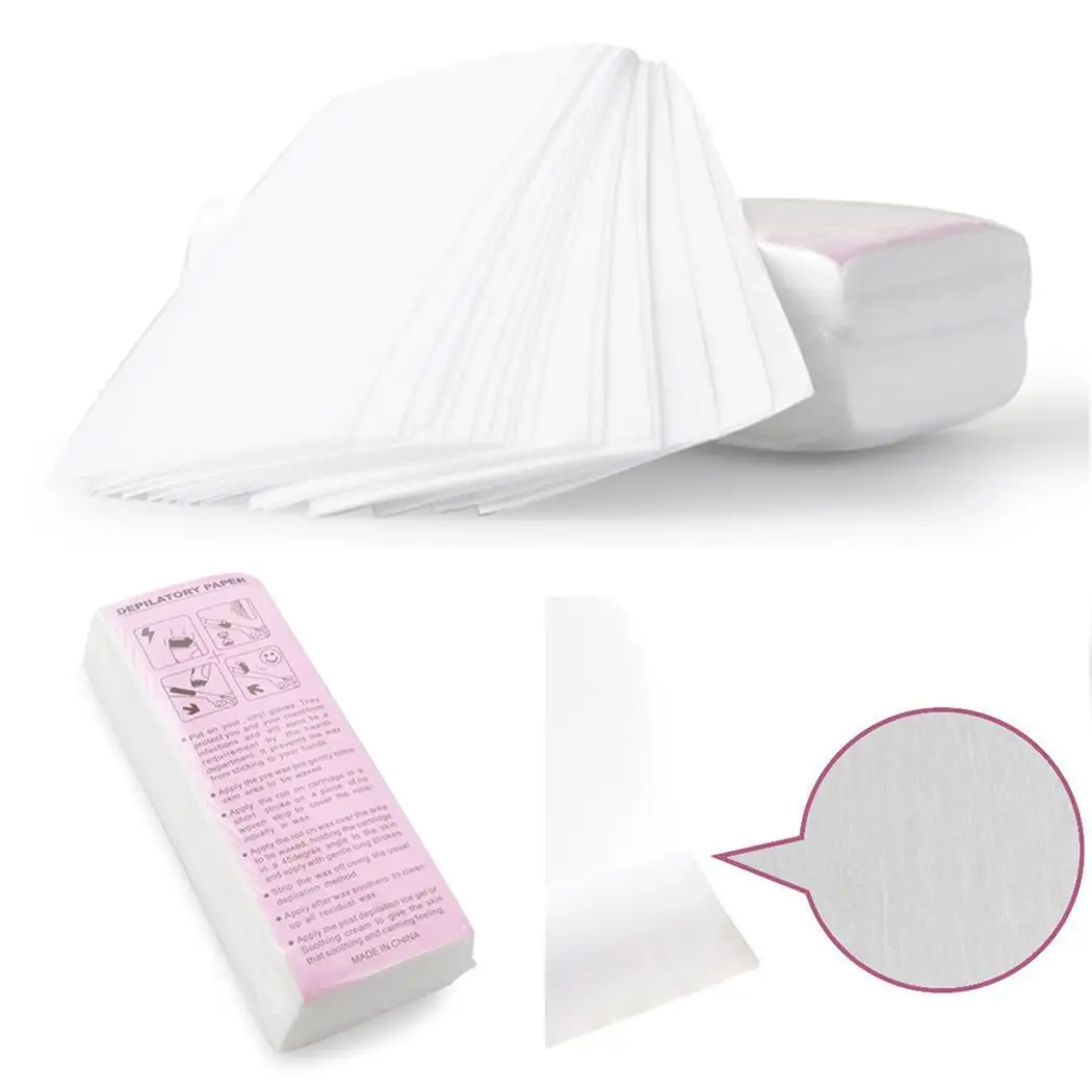 100 шт одноразовая Депиляционная бумага для удаления волос белый