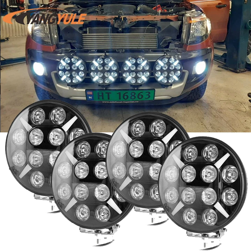 2X120 Вт 9 дюймов точечный светодиодный рабочий светильник для JEEP Truck 4WD круглые