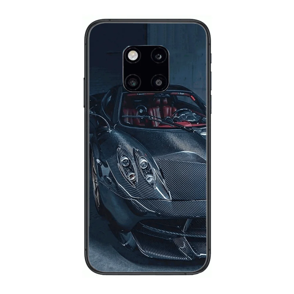 

Custom made Pagani Top sports car Supercar Phone case Phone Case For Huawei mate 30 10 20 40 Lite Smart Z Pro Black Etui 3