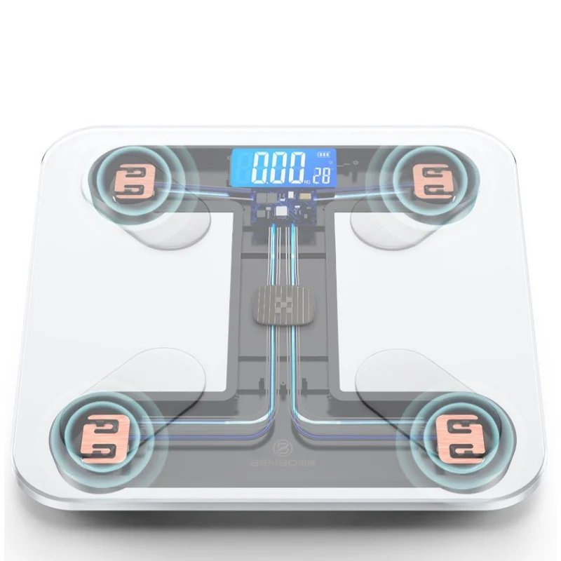 new smart weight scale body fat floor scale smart bathroom body composition analyzer lcd smart phone app bluetooth free global shipping