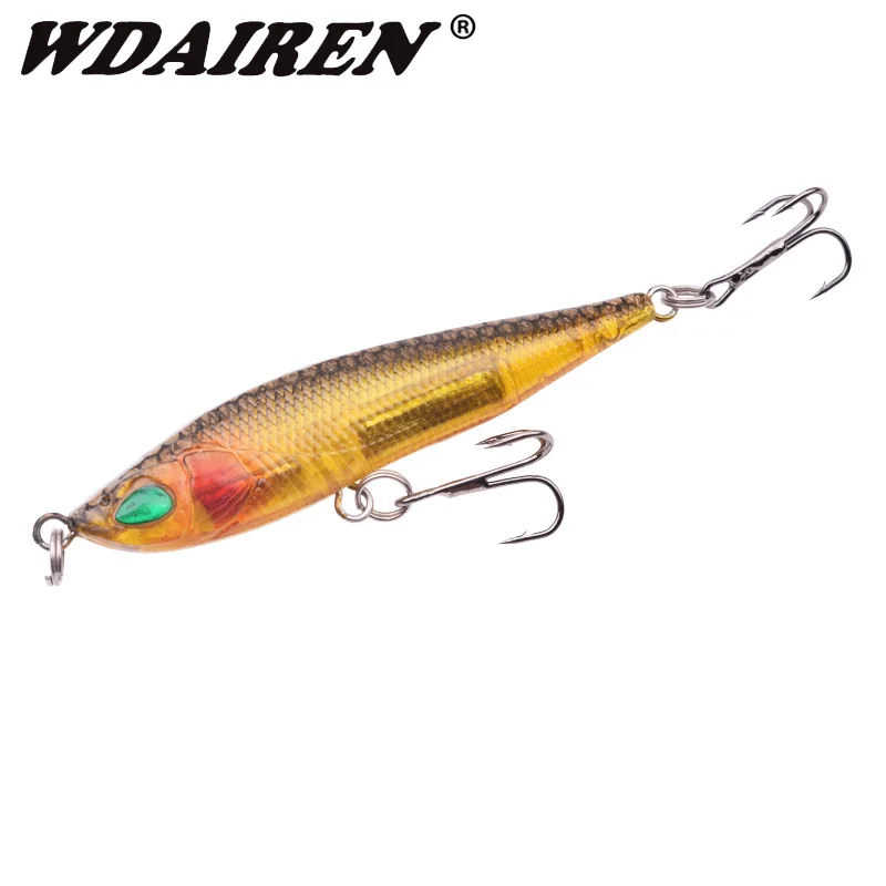 

1 шт. VIB приманка для рыбалки карандаш 7 см 10 г погружающийся зимний Peche аксессуары жесткая приманка тройные Крючки искусственная приманка дл...