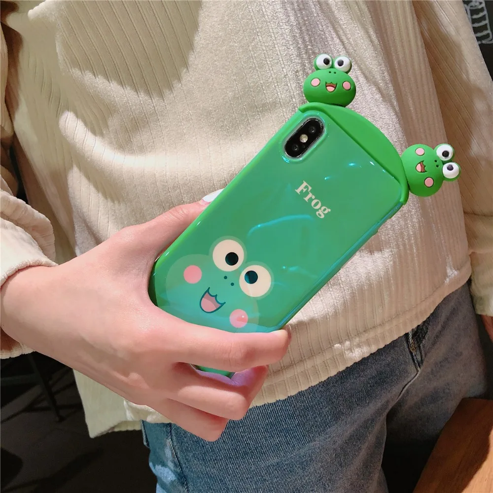 Для iPhone 11 Pro MAX футболка с рисунками из мультфильма «Улица Сезам», жабы, кролика, Розовая пантера синий свет IMD чехол для iPhone Xs XR Xs Max X 6 6s7 8 Plus