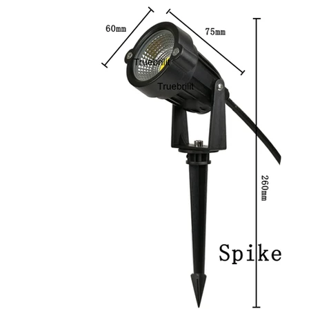Новый стиль COB садовый светильник для газона 220 В 110 в 12 В уличный светодиодный фонарь с шипами 3 Вт 5 Вт дорожный пейзаж водонепроницаемые точечные лампы