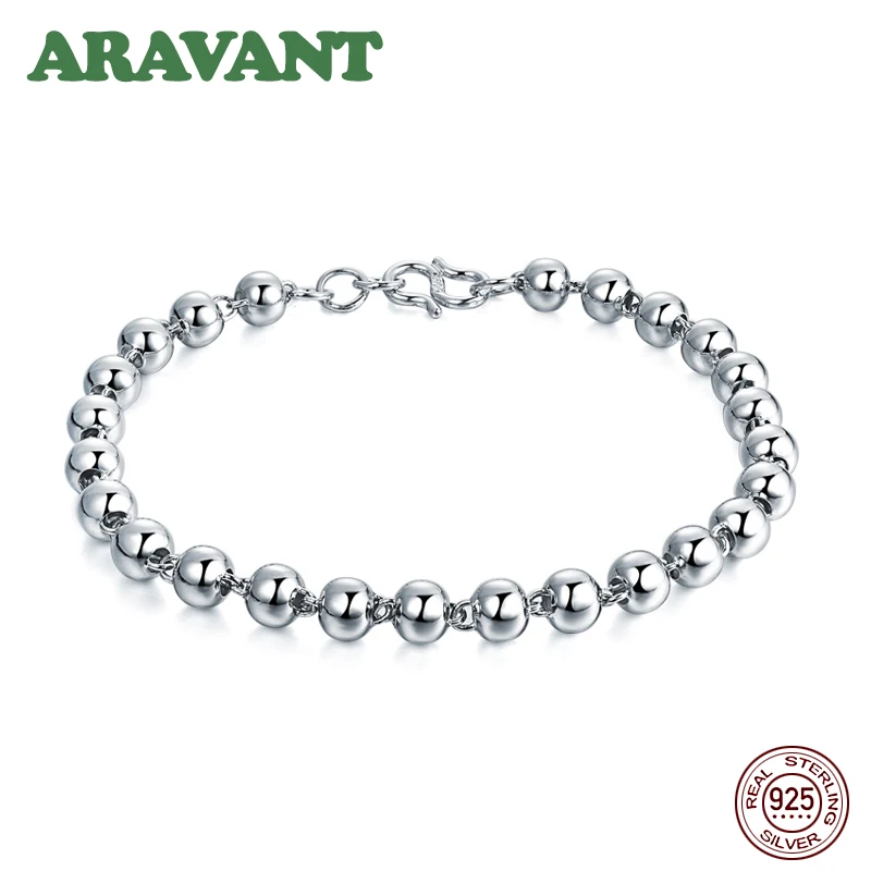 

Настоящий 925 Серебряный браслет для женщин 4 мм 5 мм 6 мм Женский Простой Модный ювелирный подарок