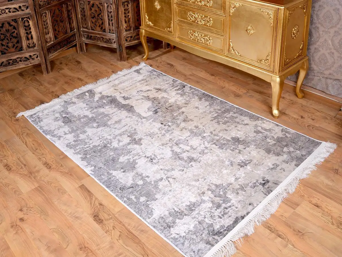

Latex Anti-Slip Soles Digital Print Velvet Carpet Alaat Beige 180x280 cm