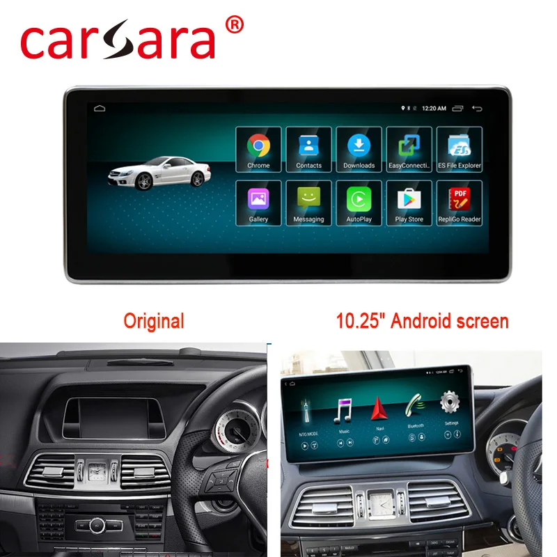 4+ 64G Android 9,0 автомобильный Радио Bluetooth gps навигатор для Mercedes Benz E класс купе правый руль C207 A207 W207 2008
