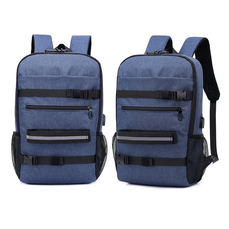 Women Men Backpack Bag USB Port Password Anti-theft Large Capacity for Laptop Travel HB88 | Outdoor Bags