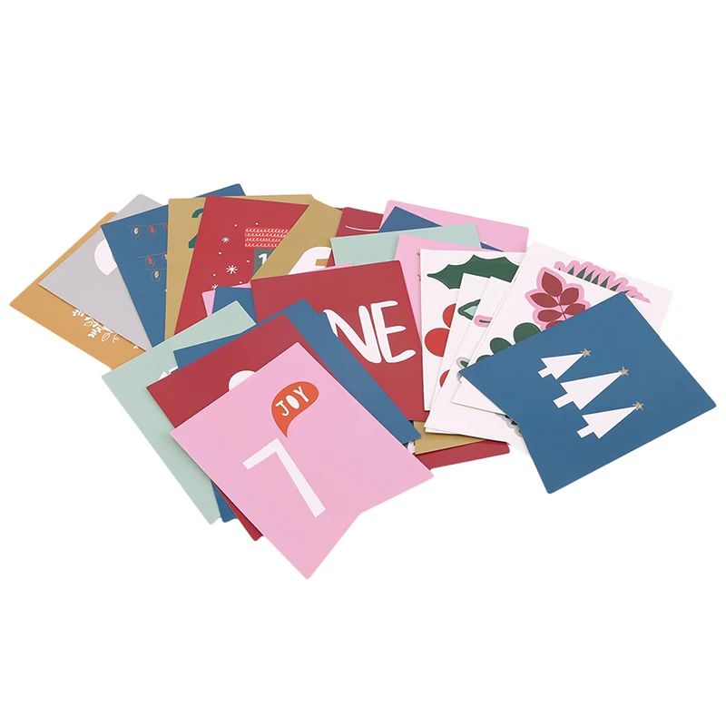 

New Christmas Advent Calendar Number Paper Sticker Cookie Candy Seal Stickers Xmas Decoration DIY Packing Labels