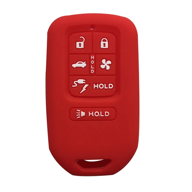

Silicone Remote Key Case Fob Shell Cover Skin Holder for Honda Odyssey Touring Freed Elysion MPV Key Cover for Keychain Alarm
