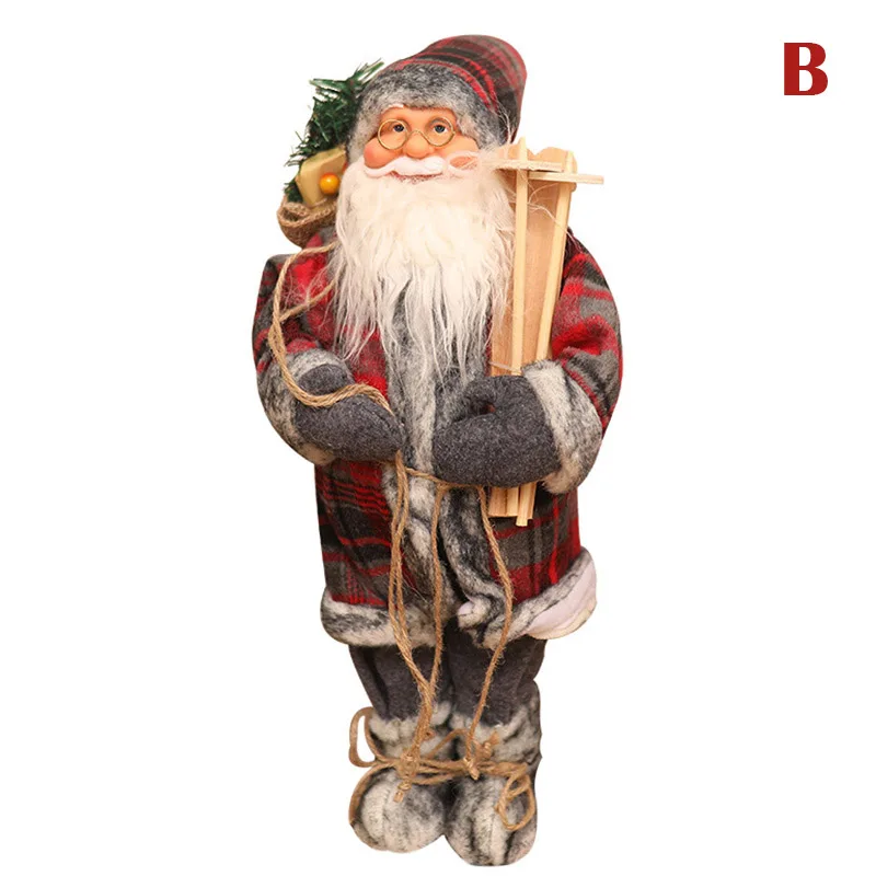 

Newly Santa Claus Doll Toy Santa Claus Rustic Christmas Ornaments for Christmas XSD88