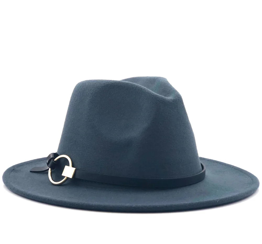 Шерстяная фетровая шляпа Hawkins Кепка с широкими полями дамская Trilby Chapeu Feminino для