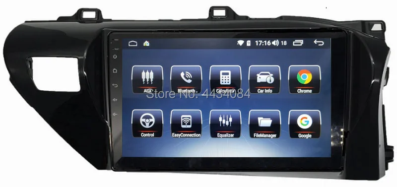 Ouchuangbo car radio gps stereo audio player for Toyota Hilux 2015-2018 RHD support 8 core carplay DSP 1080P 4+64 android 9.0 OS |