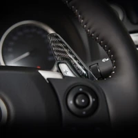 fit for lexus nx 200 200t 300h 2014 2021 genuine carbon fiber car steering wheel paddle cover trim sticker