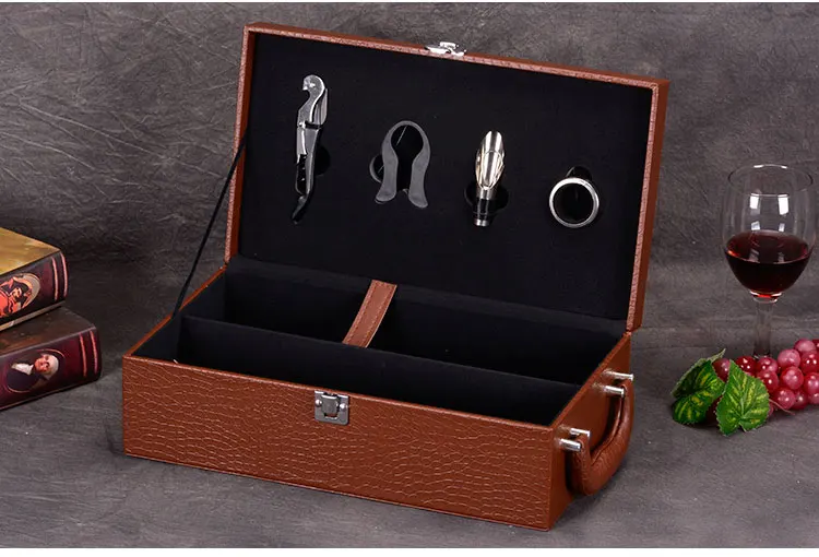 Высокая класс красное вино Подарочная коробка для упаковки одной бутылочки с