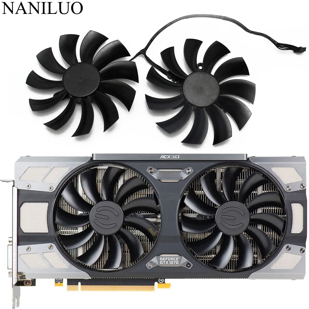 

PLD10015B12H 12V 0.55A 95mm GTX1080 1070 TI ACX 3.0 For EVGA GeForce GTX 1080 1070 1070Ti FTW2 GAMING ICX Graphics Card Coolin