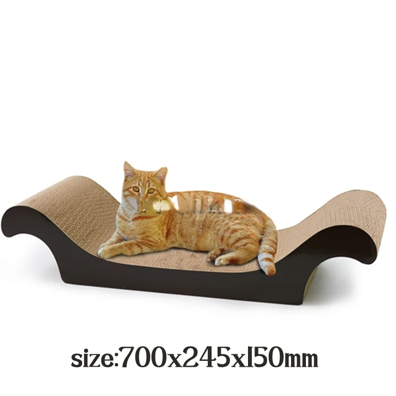 

zq Sofa with Scratching Board Cat Scratch Board Chamfer Vertical Cat Grinding Claw Toy with Nest