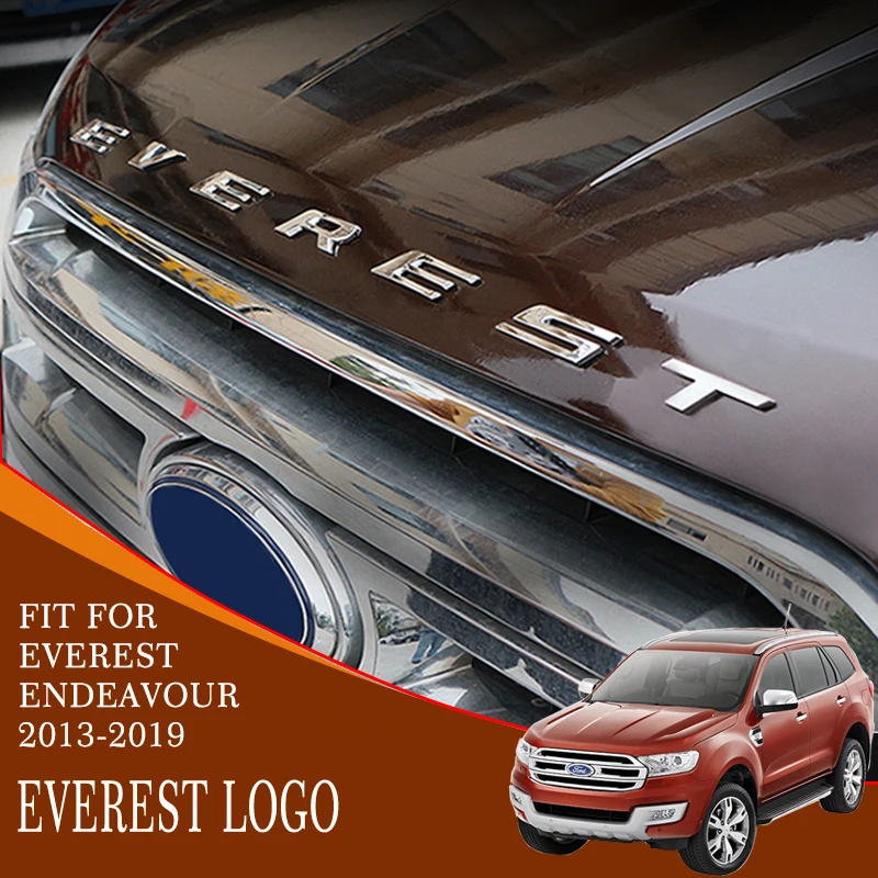 Бесплатная доставка высококачественный логотип EVEREST CHROME для FORD 2014 2015 2016 2017 2018 |